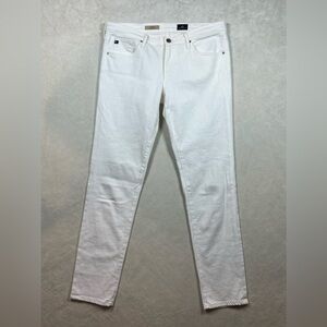 AG Women’s Adriano Goldschmied Size 30 The Stilt Classic White Jeans Pants